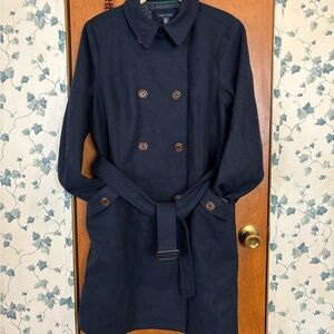 Tommy Hilfiger Men's Dark Blue Pea Coat